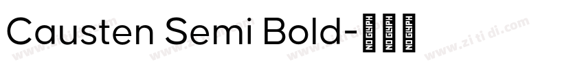 Causten Semi Bold字体转换